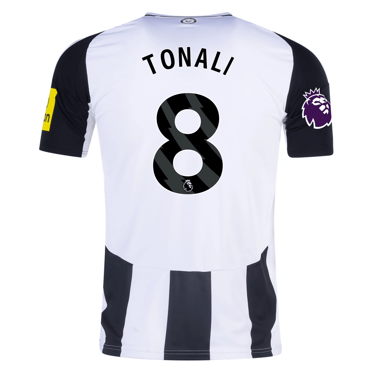 adidas Newcastle United Sandro Tonali Home Jersey w/ EPL Patch 24/25 (Black/White) | SoccerWearhouse