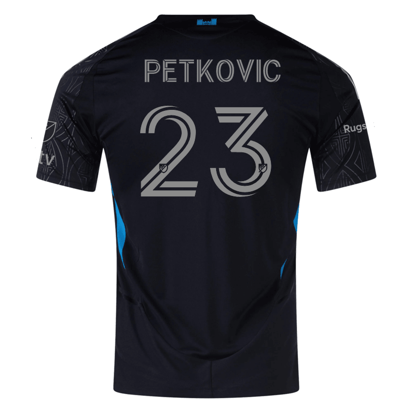 adidas Nikola Petković Charlotte FC Authentic Away Jersey 25/26 (Black) | SoccerWearhouse