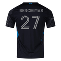 adidas Nimfasha Berchimas Charlotte FC Authentic Away Jersey 25/26 (Black)