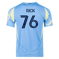 adidas Philadelphia Union Andrew Rick Authentic Away Jersey 25/26 (Blue/Yellow)