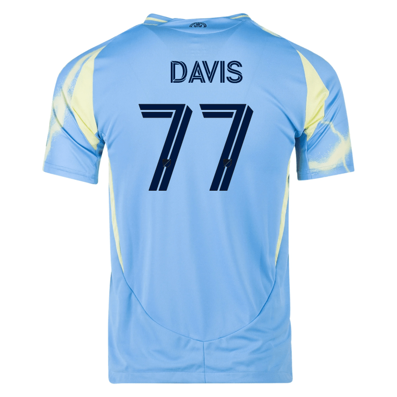 adidas Philadelphia Union Eddy Davis III Authentic Away Jersey 25/26 (Blue/Yellow) | SoccerWearhouse