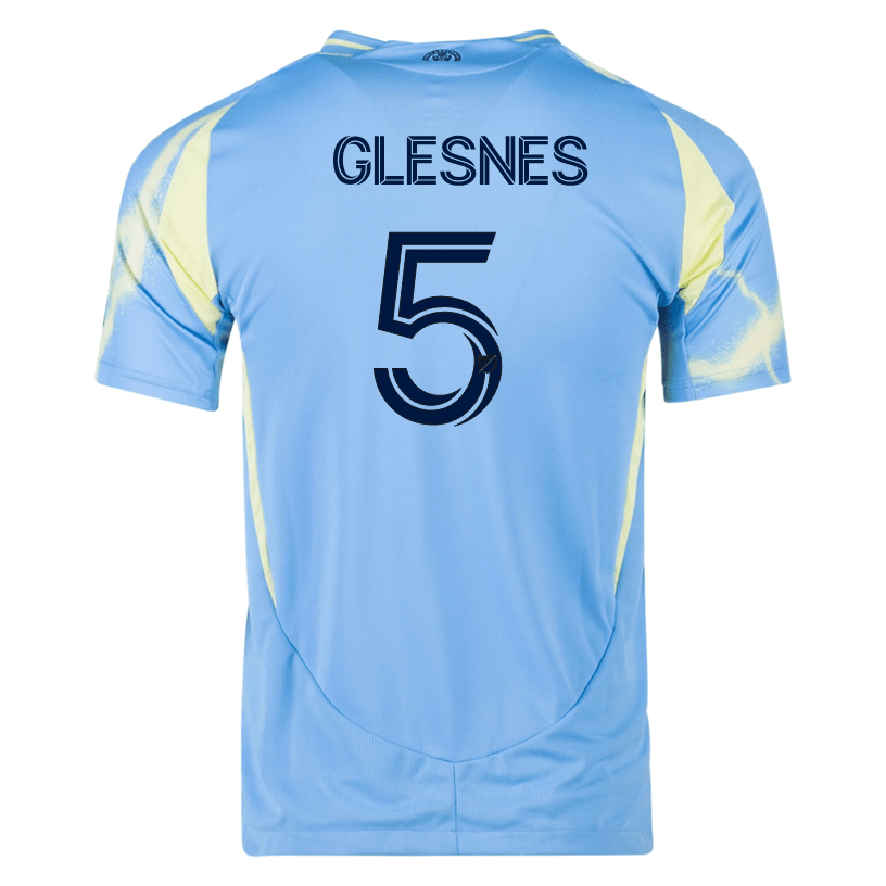 adidas Philadelphia Union Jakob Glesnes Authentic Away Jersey 25/26 (Blue/Yellow) | SoccerWearhouse