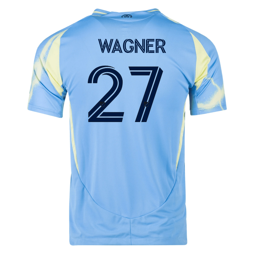 adidas Philadelphia Union Kai Wagner Authentic Away Jersey 25/26 (Blue/Yellow) | SoccerWearhouse