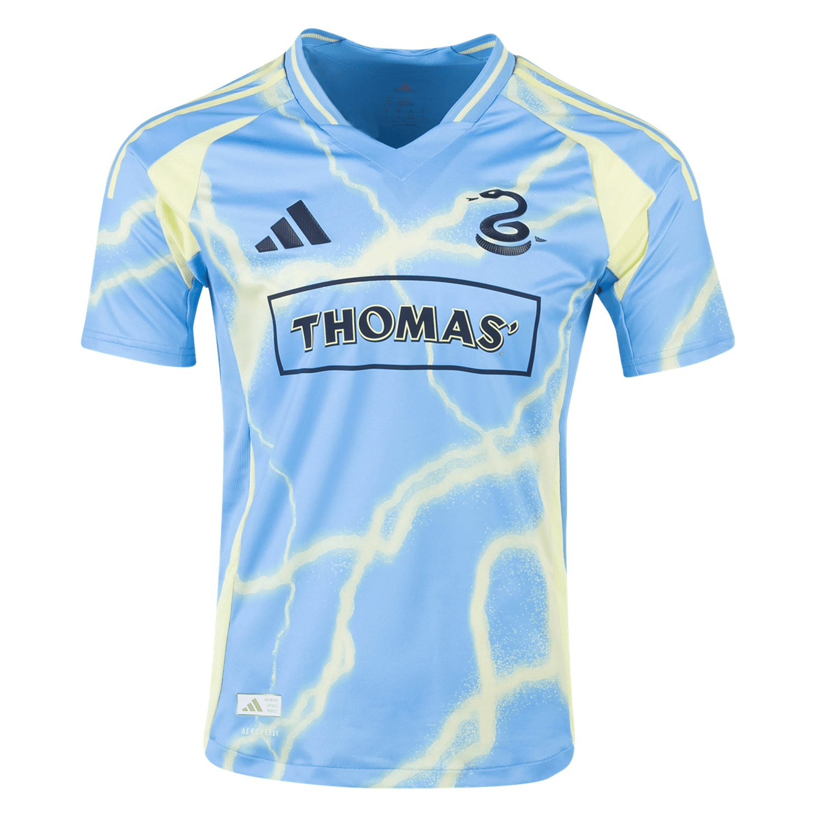 adidas Philadelphia Union Kai Wagner Authentic Away Jersey 25/26 (Blue/Yellow) | SoccerWearhouse