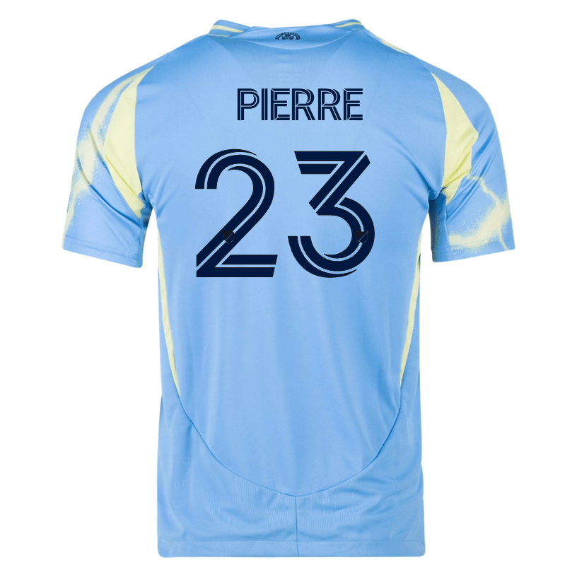 adidas Philadelphia Union Nelson Pierre Authentic Away Jersey 25/26 (Blue/Yellow) | SoccerWearhouse