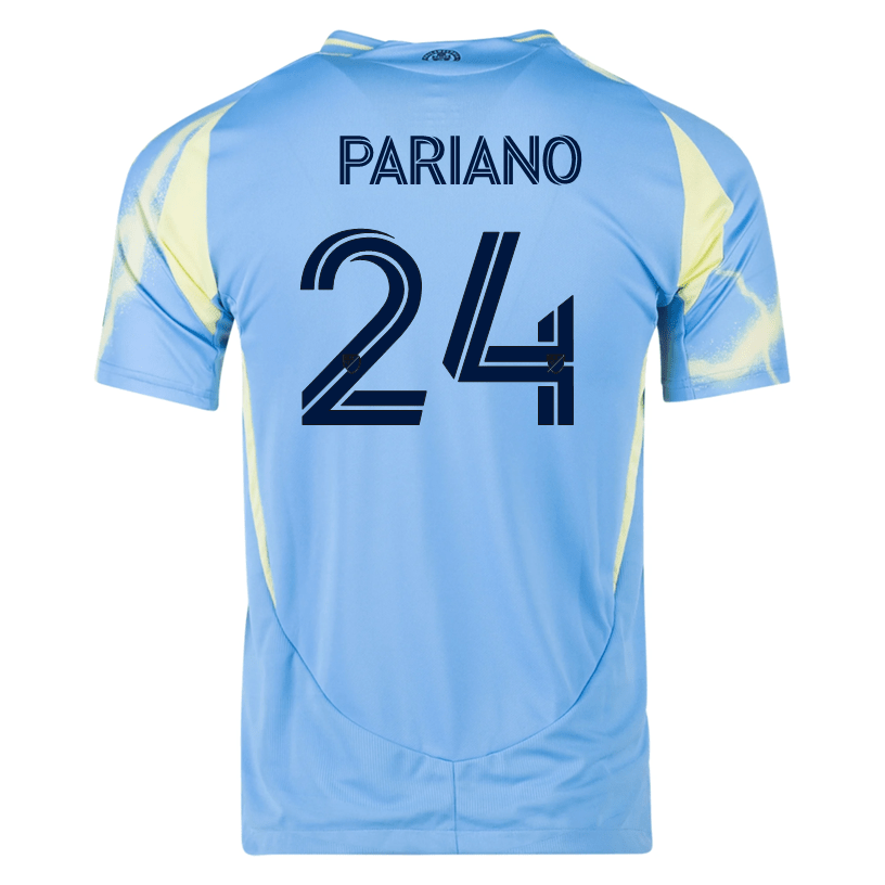 adidas Philadelphia Union Nick Pariano Authentic Away Jersey 25/26 (Blue/Yellow) | SoccerWearhouse