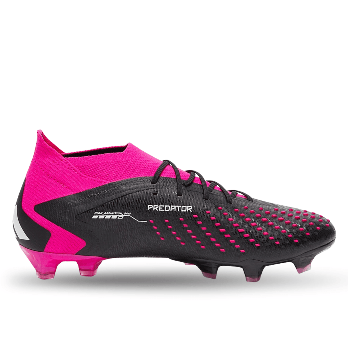 adidas Predator Accuracy.1 Firm Ground Soccer Cleats (Core Black/Team Shock Pink) | SoccerWearhouse