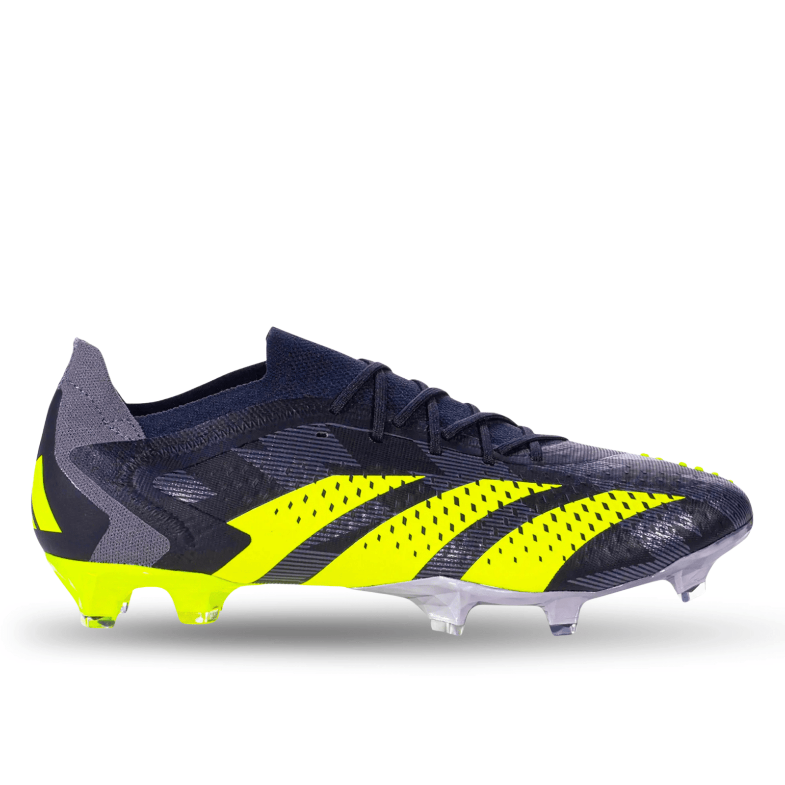 adidas Predator Accuracy.1 Low INJ Firm Ground Soccer Cleats (Core Black/Team Solar Yellow 2) | SoccerWearhouse