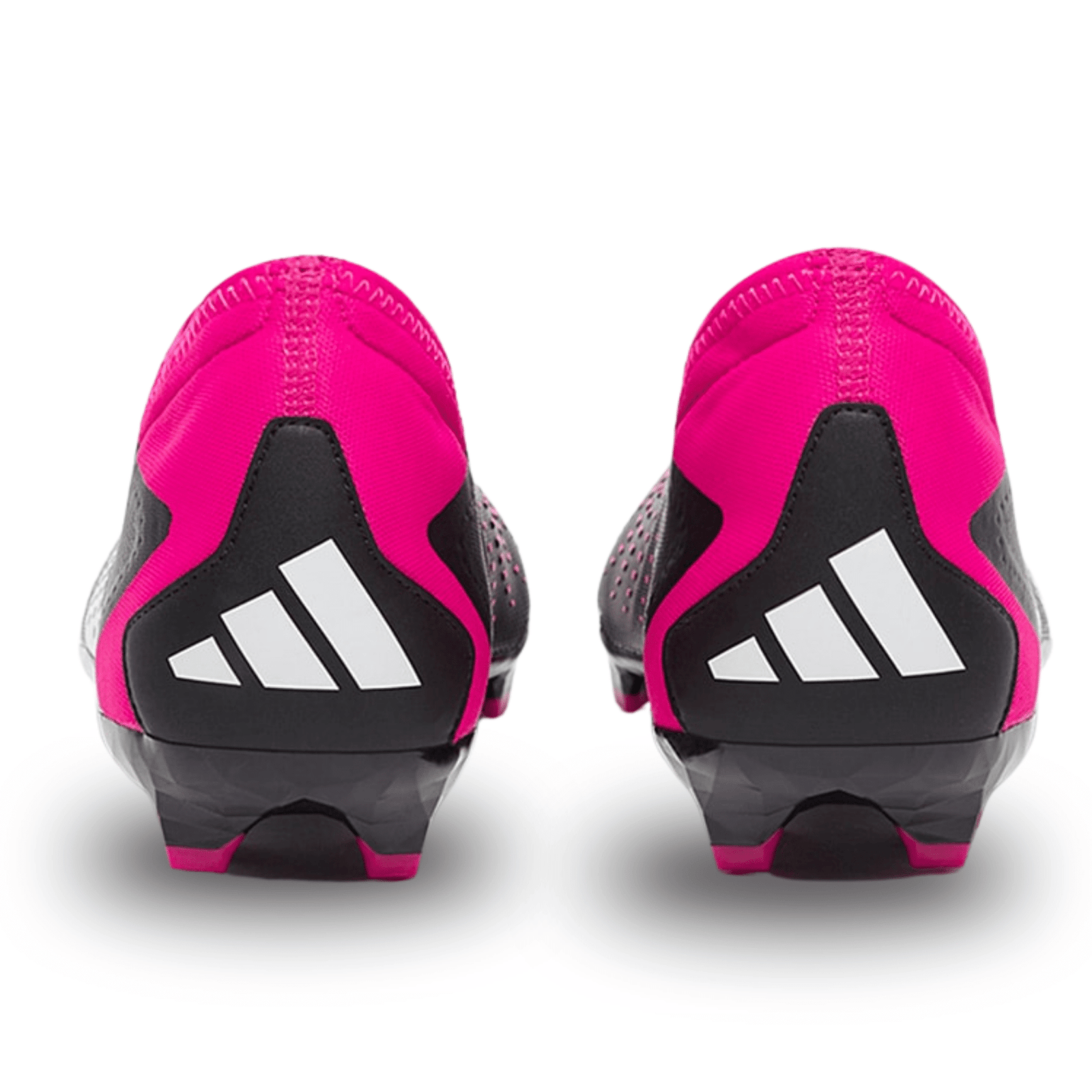 adidas Predator Accuracy.3 Laceless Firm Ground Soccer Cleats GW4597 (Core Black/Team Shock Pink) | SoccerWearhouse