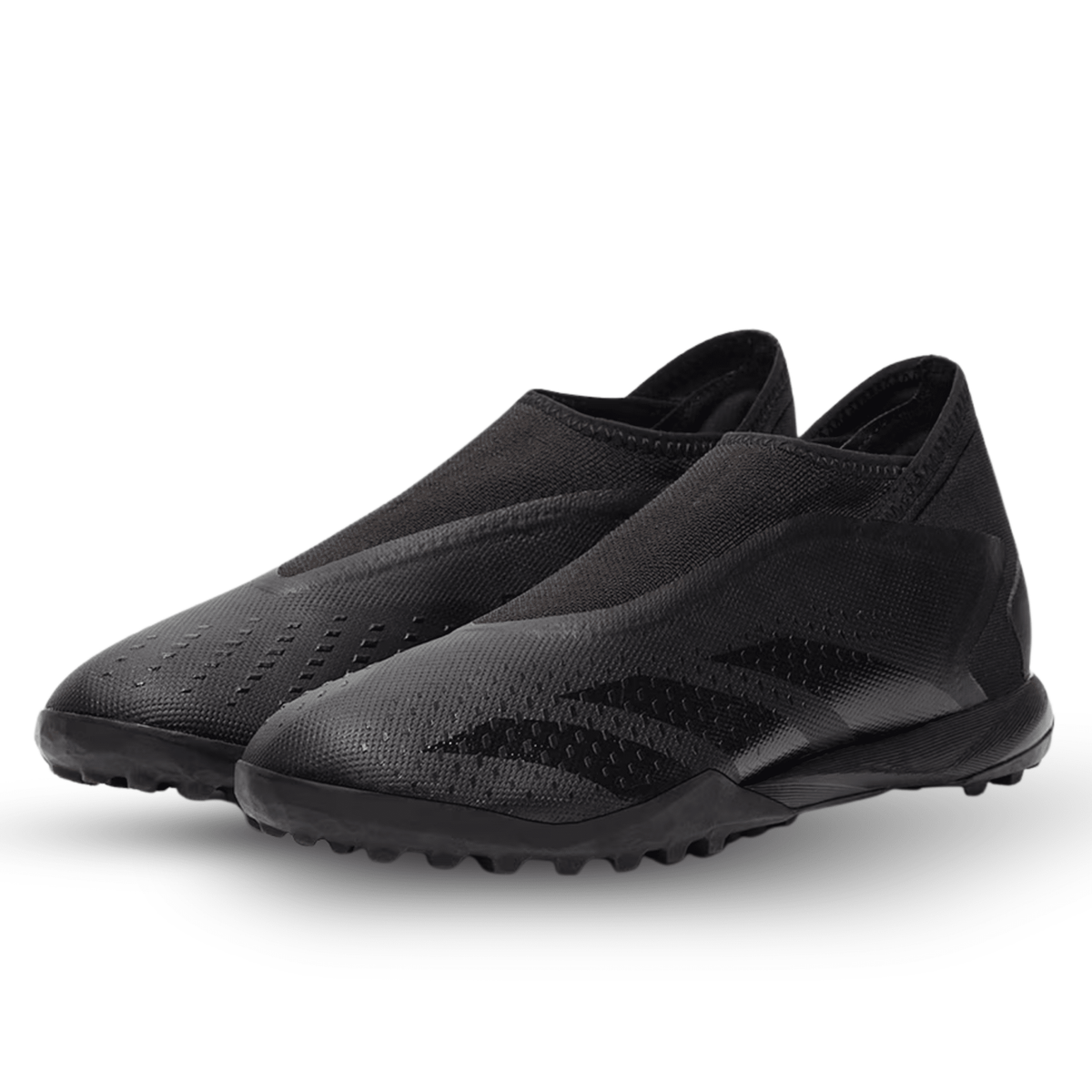 adidas Predator Accuracy.3 Laceless Turf Soccer Shoes (Core Black) | SoccerWearhouse