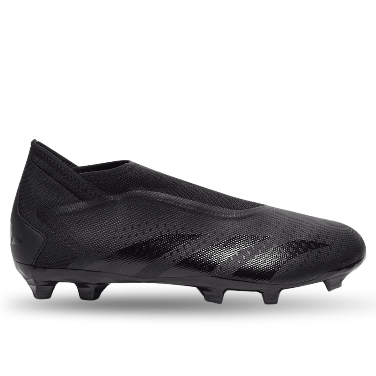 adidas Predator Accuracy.3 LL Laceless Firm Ground Soccer Cleats (Core Black/Core Black) | SoccerWearhouse