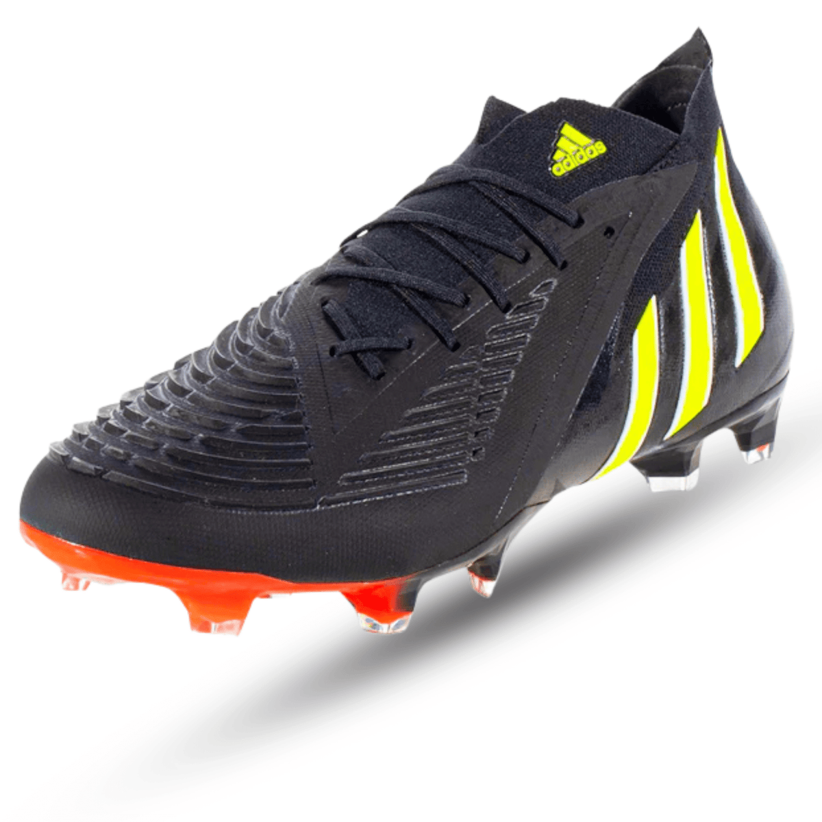 adidas Predator Edge.1 FG (Core Black/Team Solar Yellow/Solar Red) | SoccerWearhouse