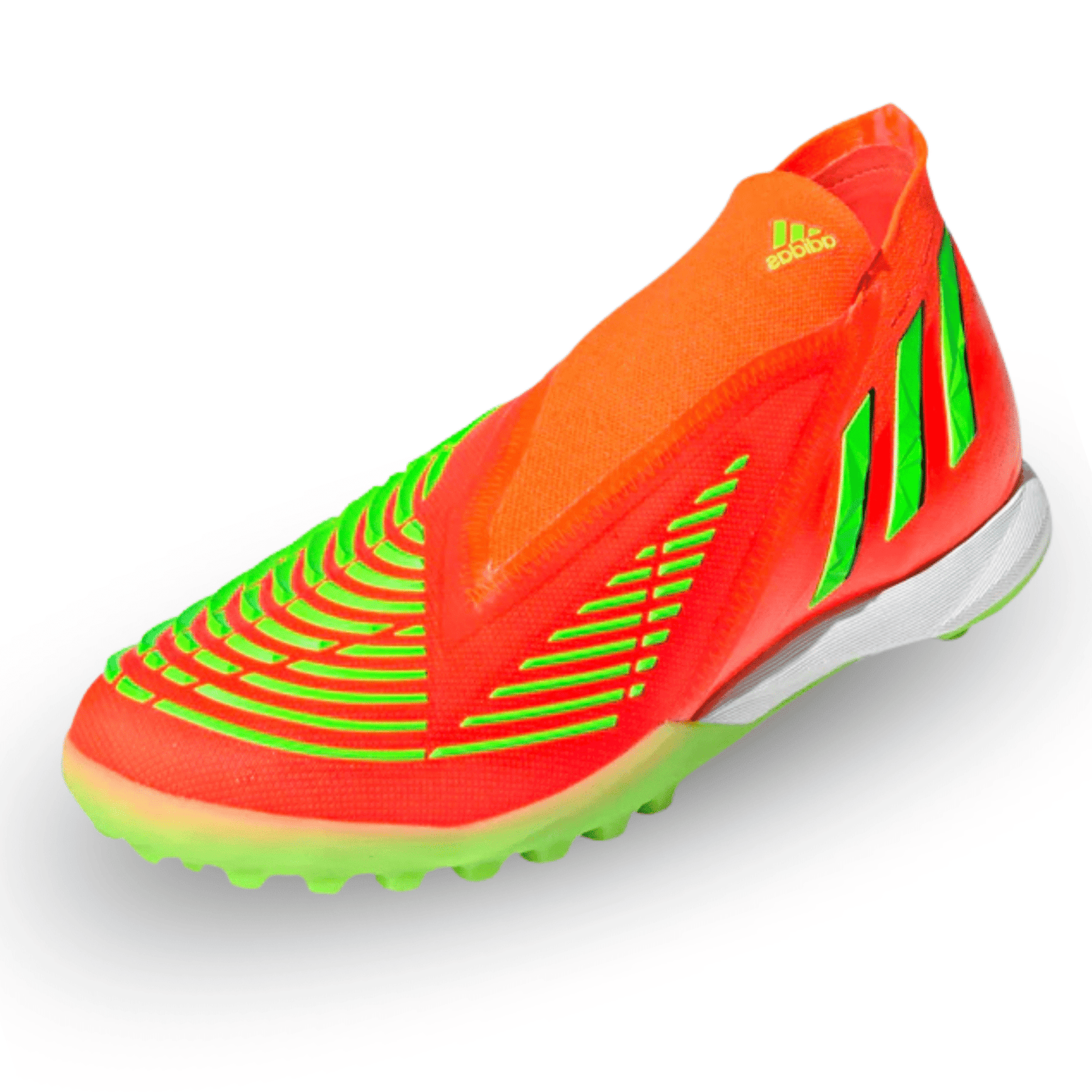 adidas Predator Edge.1 Turf Soccer Shoes (Solar Red/Solar Green) | SoccerWearhouse
