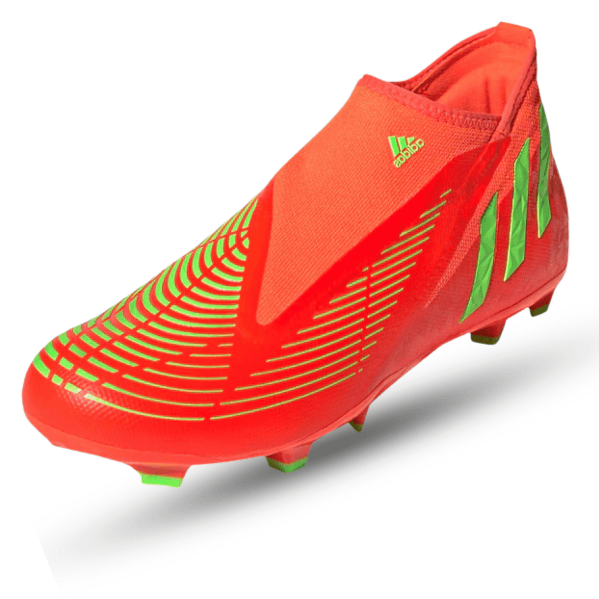 adidas Predator Edge.3 LL Firm Ground Soccer Cleats (Solar Red/Team Solar Yellow) | SoccerWearhouse