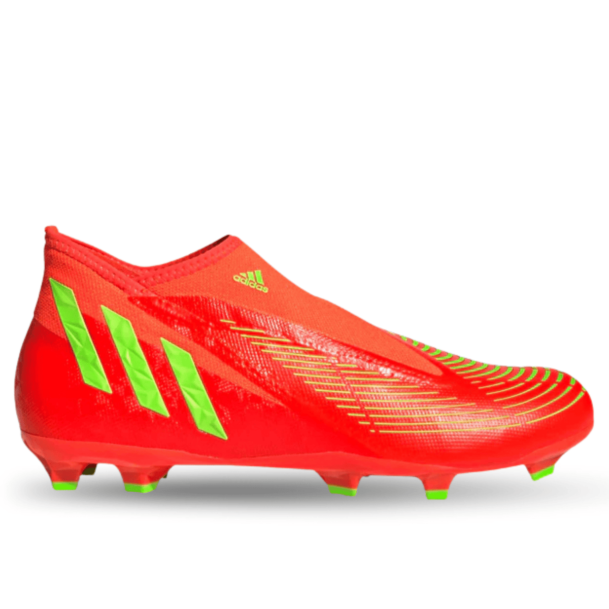 adidas Predator Edge.3 LL Firm Ground Soccer Cleats (Solar Red/Team Solar Yellow) | SoccerWearhouse