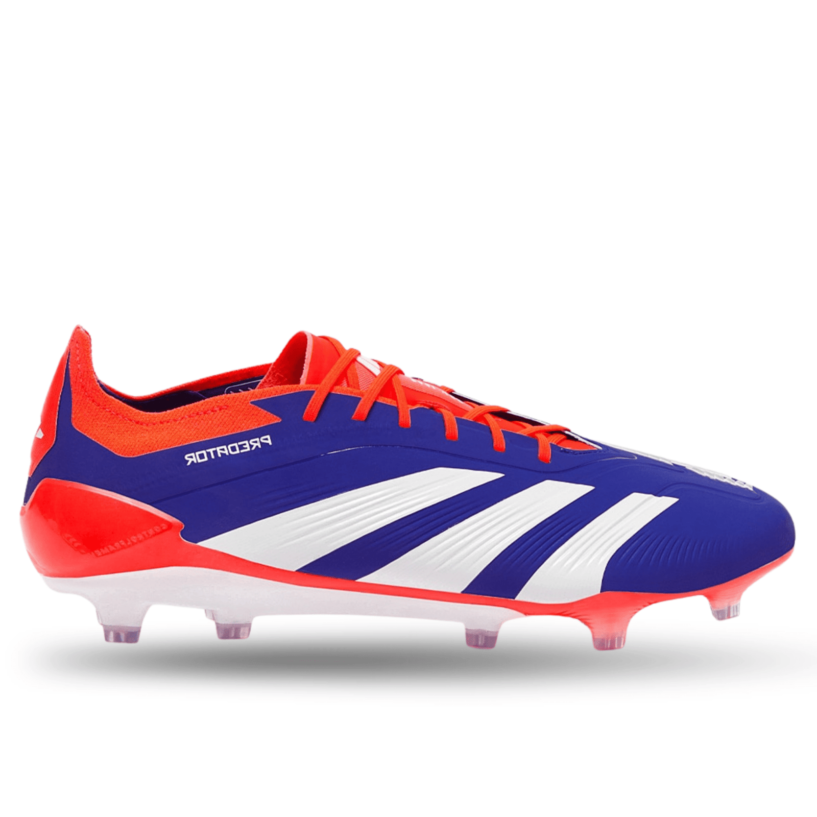 adidas Predator Elite FG Soccer Cleats (Lucid Blue/White/Solar Red) | SoccerWearhouse