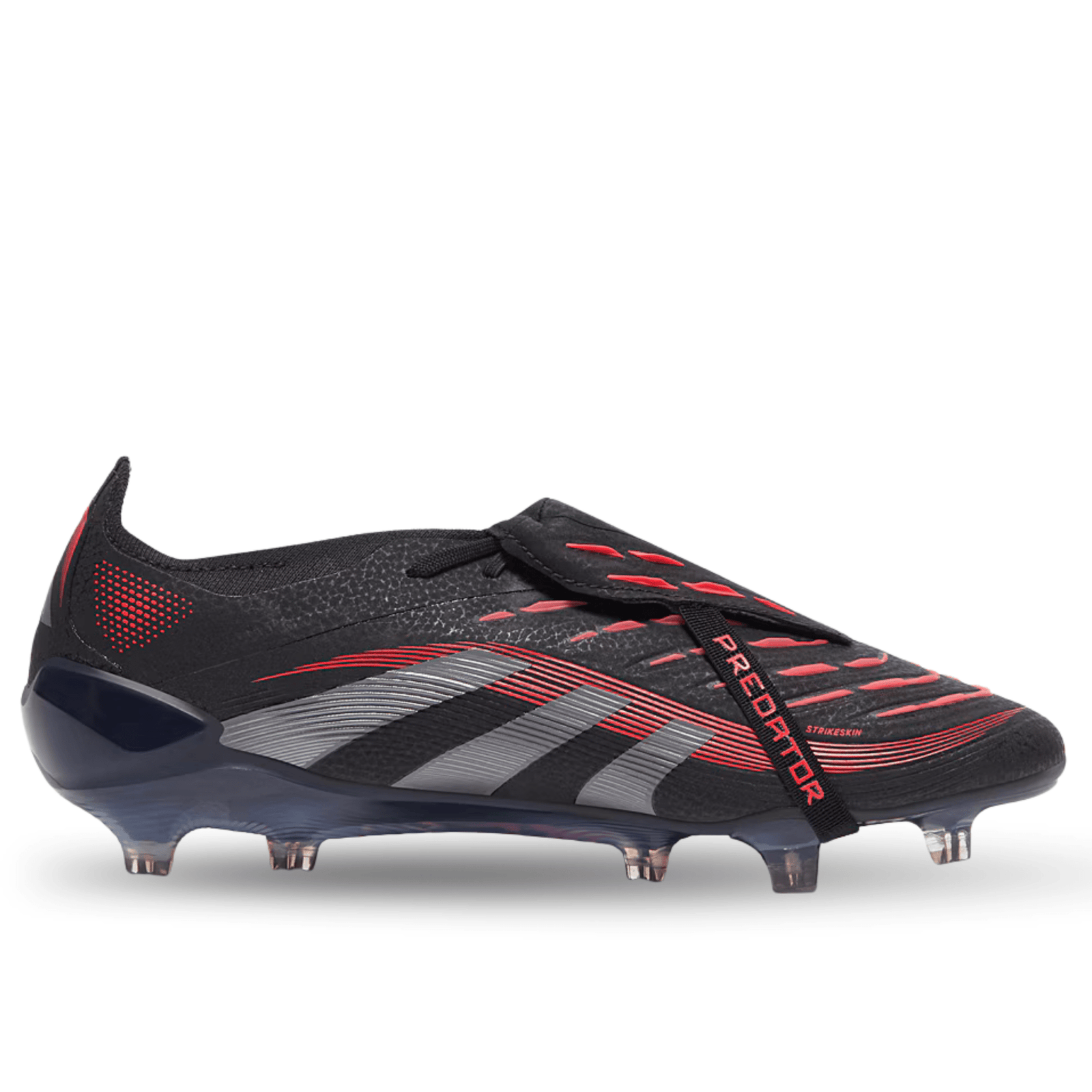 adidas Predator Elite FT FG Soccer Cleats (Black/Grey/Lucid Red) | SoccerWearhouse