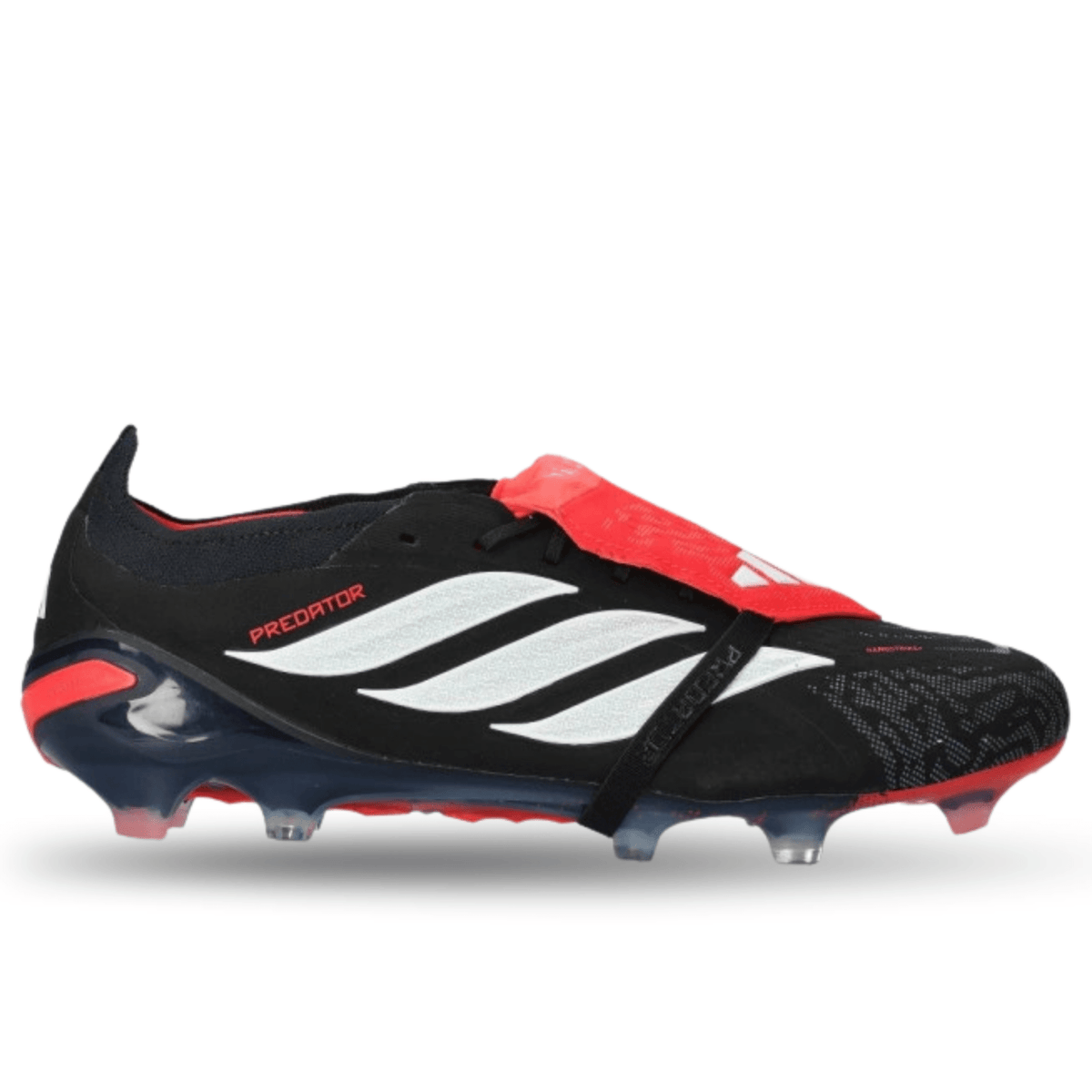 adidas Predator Elite FT Firm Ground Soccer Cleats (Black/White/Lucid Red) | SoccerWearhouse