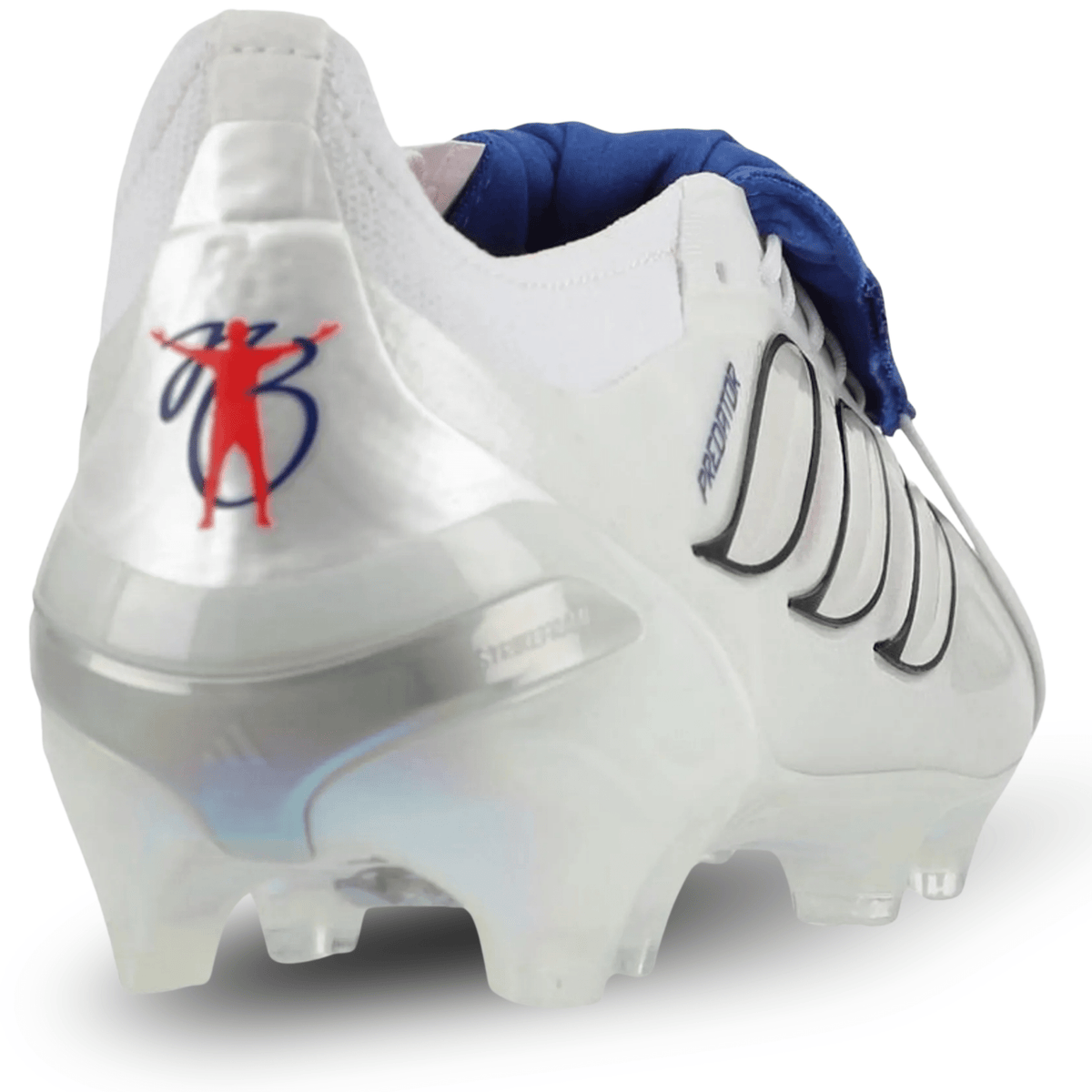 adidas Predator Elite FT Firm Ground Soccer Cleats (White/Zero Metallic/Royal Blue) | SoccerWearhouse