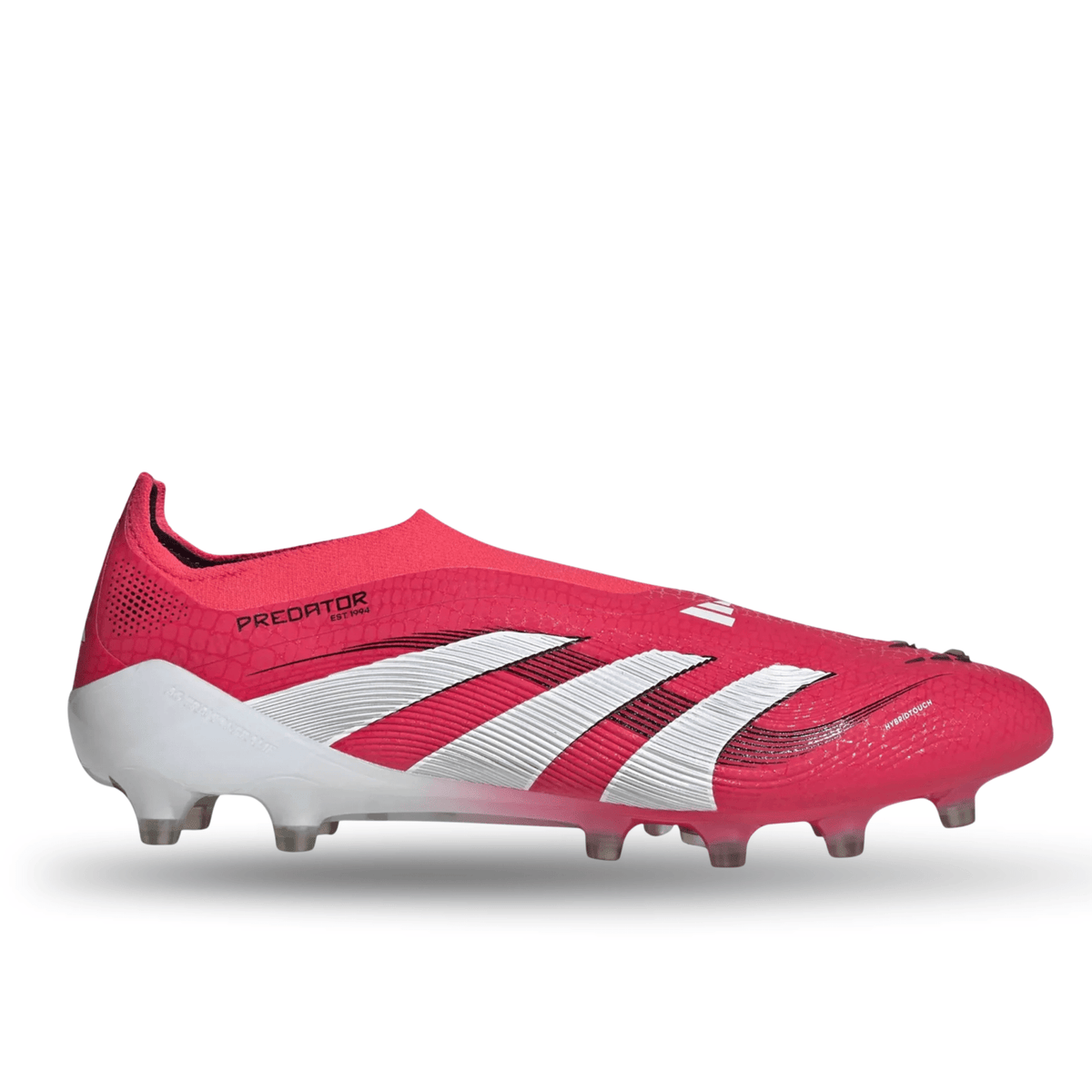 adidas Predator Elite Laceless AG Soccer Cleats (Lucid Red/White/Black) | SoccerWearhouse