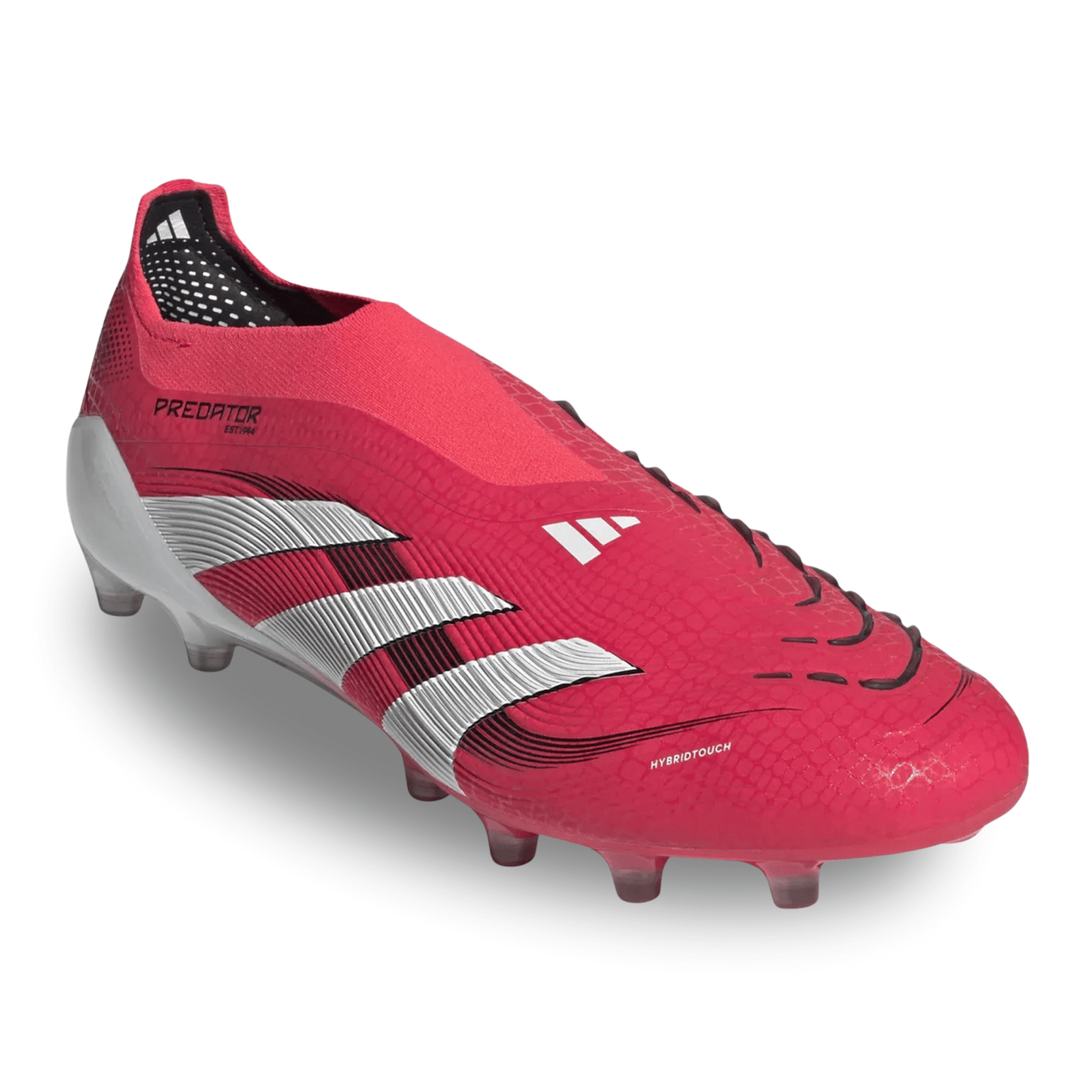 adidas Predator Elite Laceless AG Soccer Cleats (Lucid Red/White/Black) | SoccerWearhouse