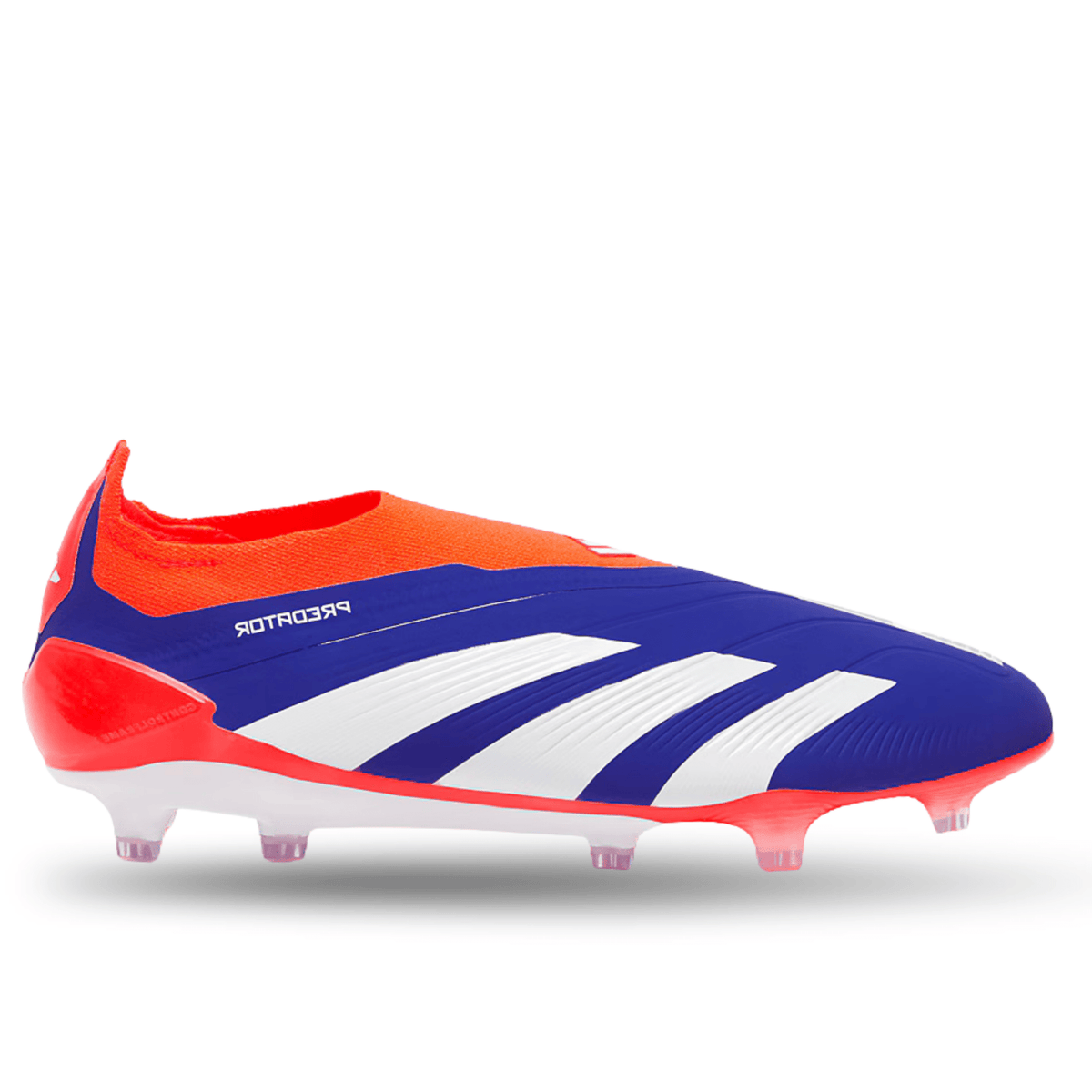 adidas Predator Elite Laceless FG Soccer Cleats (Lucid Blue/White/Solar Red) | SoccerWearhouse