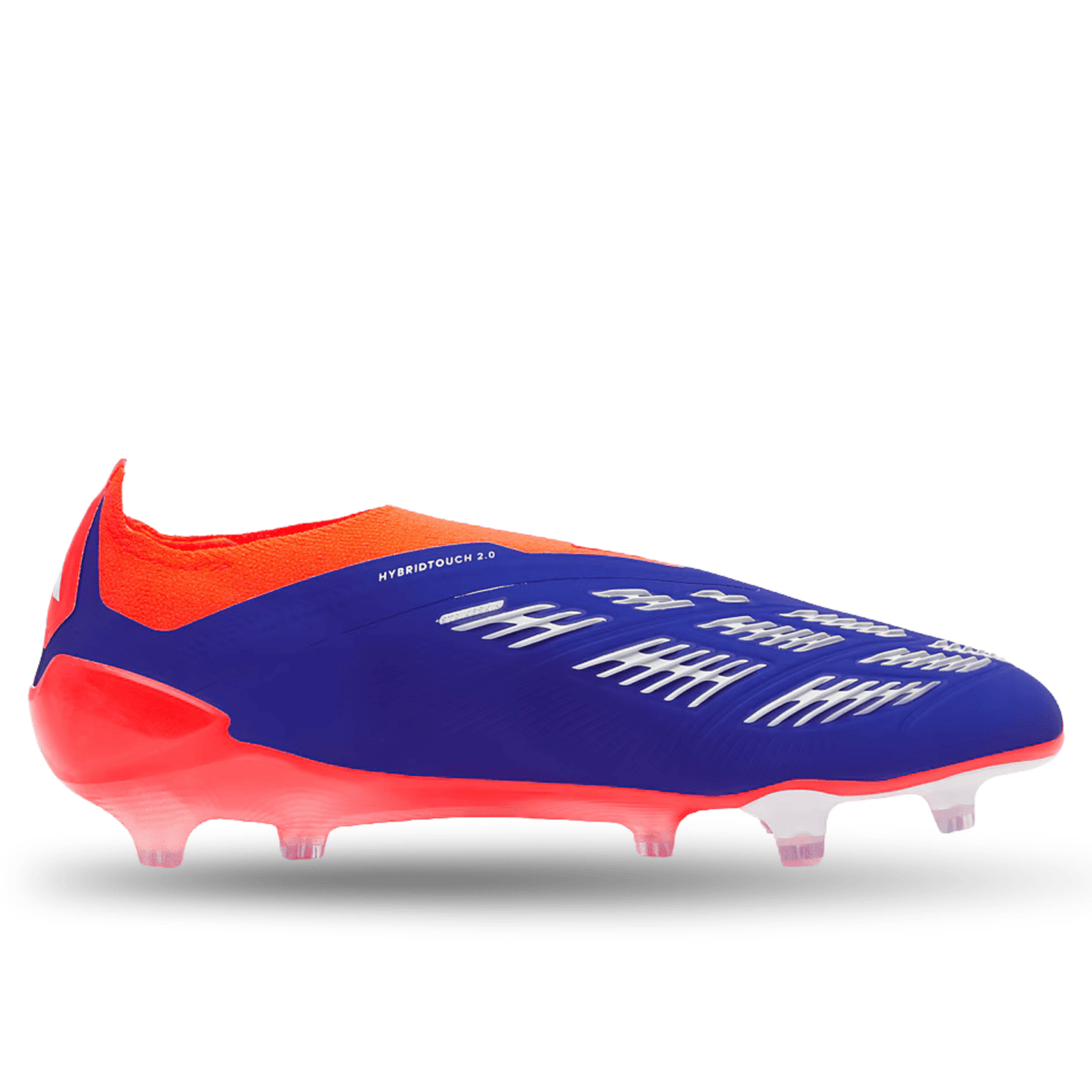 adidas Predator Elite Laceless FG Soccer Cleats (Lucid Blue/White/Solar Red) | SoccerWearhouse