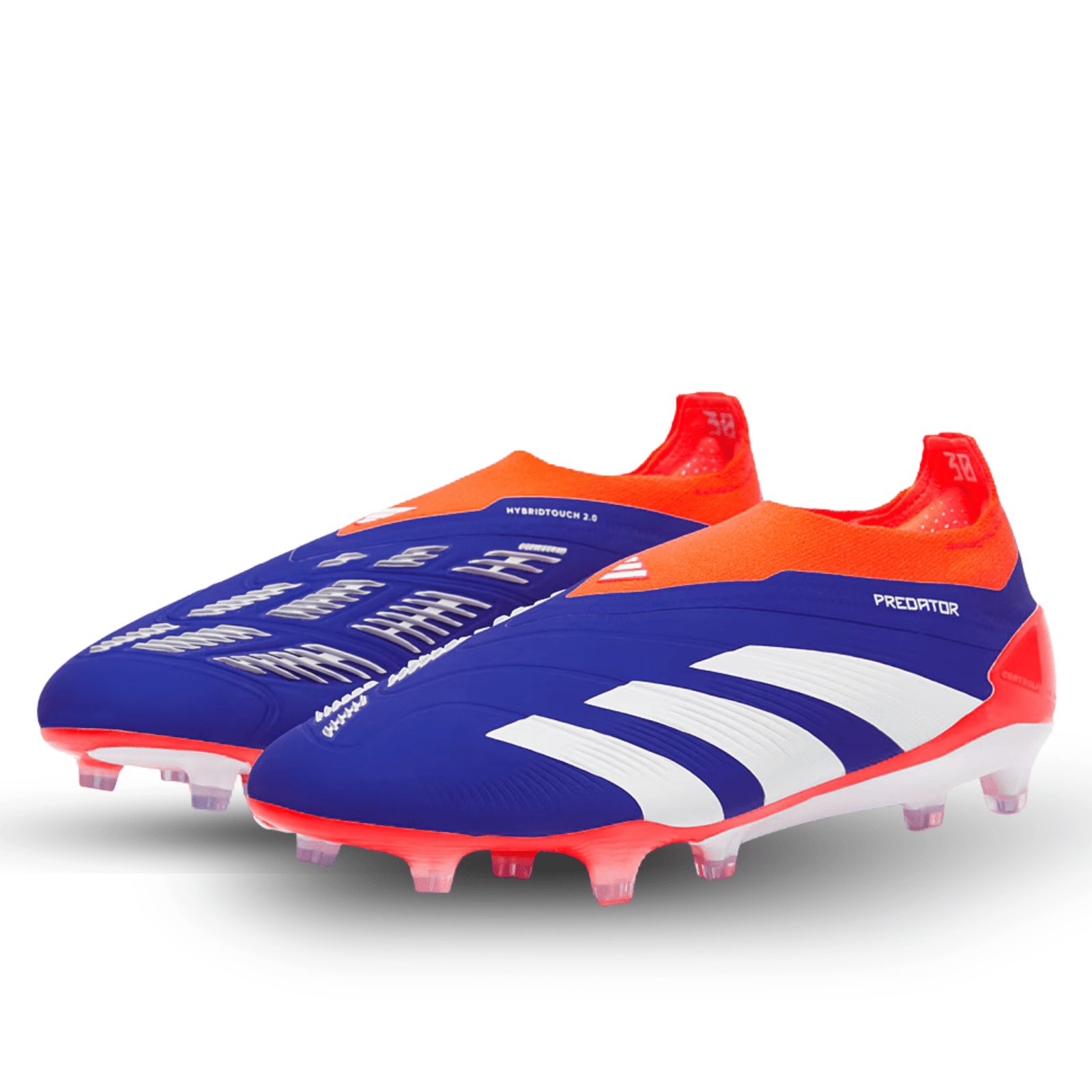adidas Predator Elite Laceless FG Soccer Cleats (Lucid Blue/White/Solar Red) | SoccerWearhouse