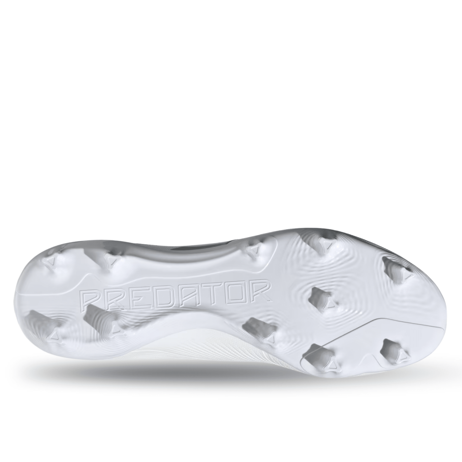 adidas Predator League Firm Ground Soccer Cleats (White/Silver Metallic) | SoccerWearhouse