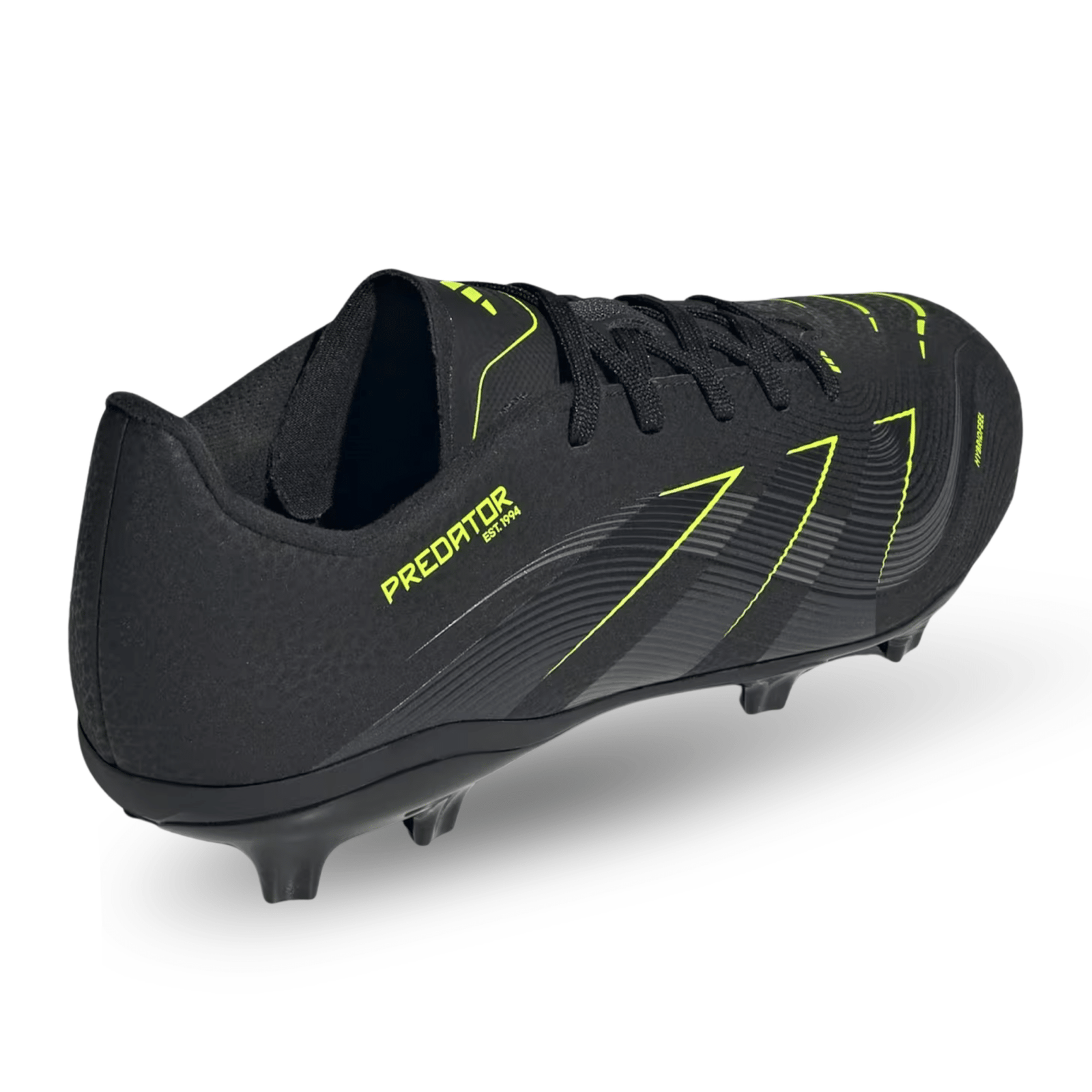 adidas Predator League Firm Ground/Multiground Junior Soccer Cleats (Black/Lucid Lemon) | SoccerWearhouse