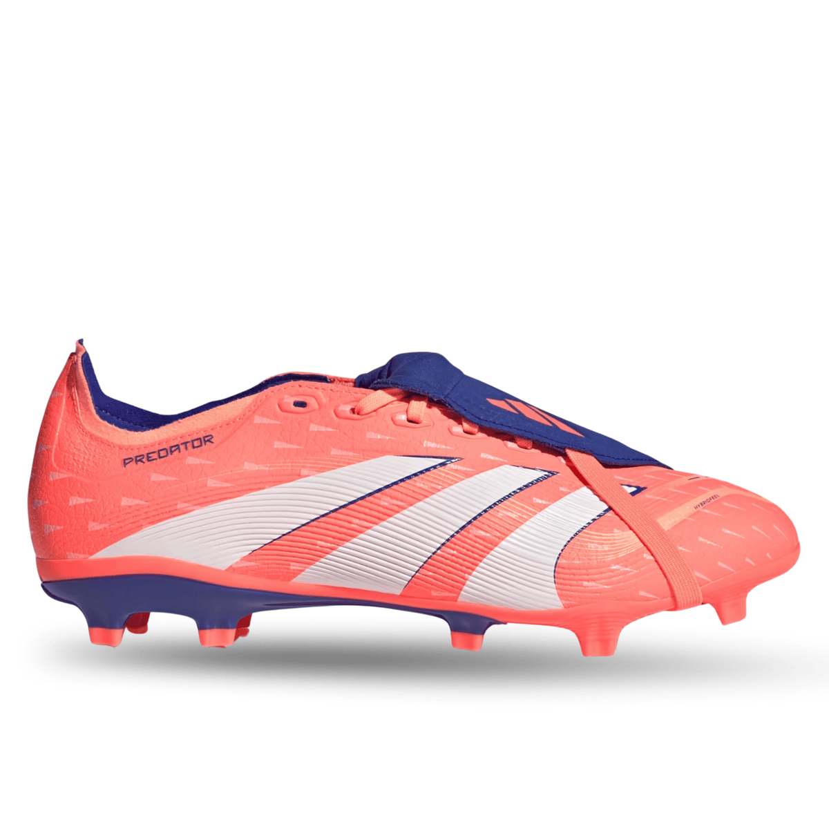 adidas Predator League Fold - Over Tongue FG/MG Soccer Cleats (Coral/White/Orange) | SoccerWearhouse