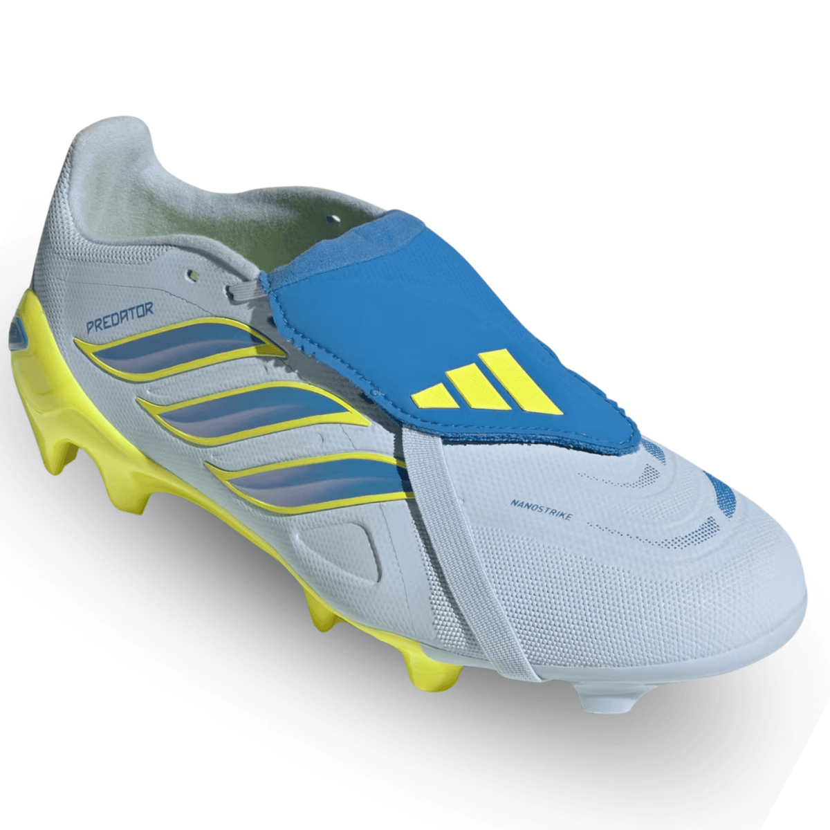 adidas Predator League FT FG Soccer Cleats (Blue/Solar Yellow) | SoccerWearhouse