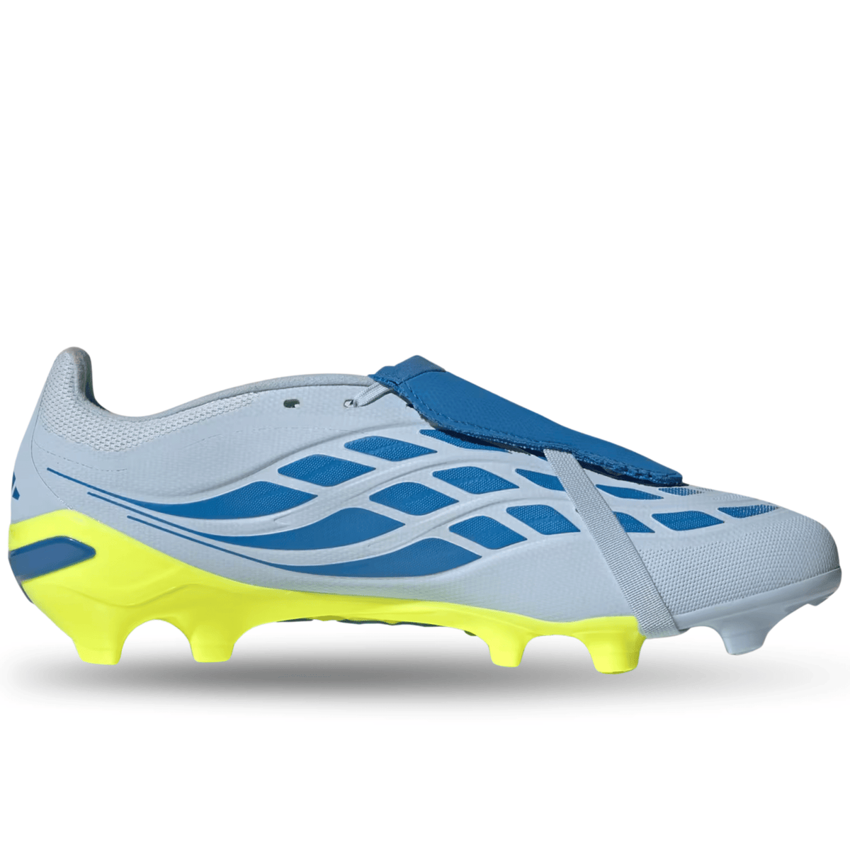 adidas Predator League FT FG Soccer Cleats (Blue/Solar Yellow) | SoccerWearhouse