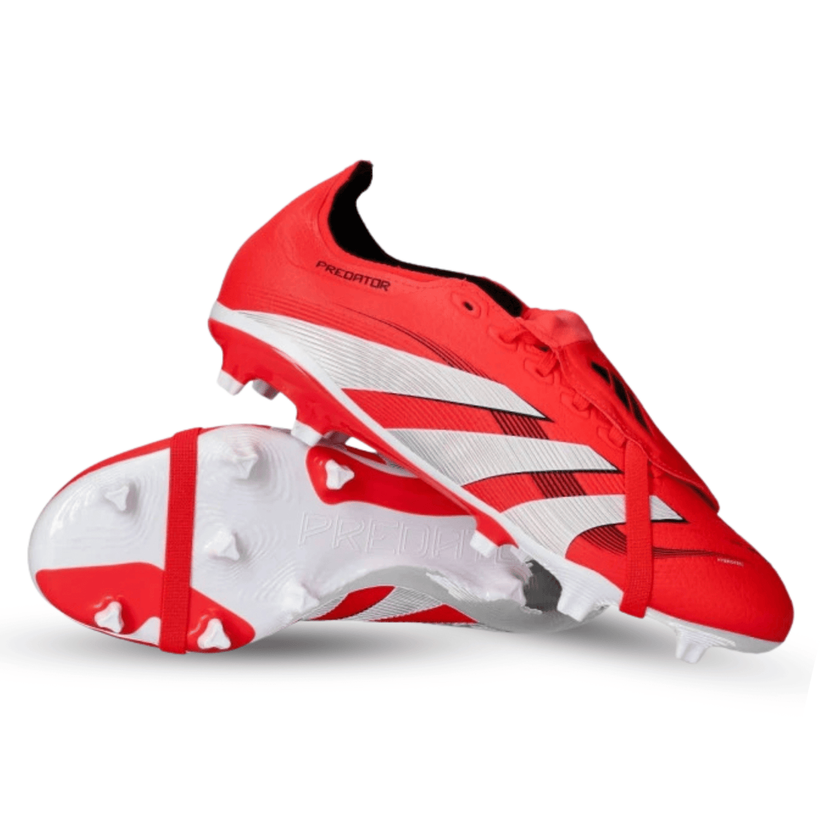 adidas Predator League FT FG Soccer Cleats (Lucid Red/White/Black) | SoccerWearhouse