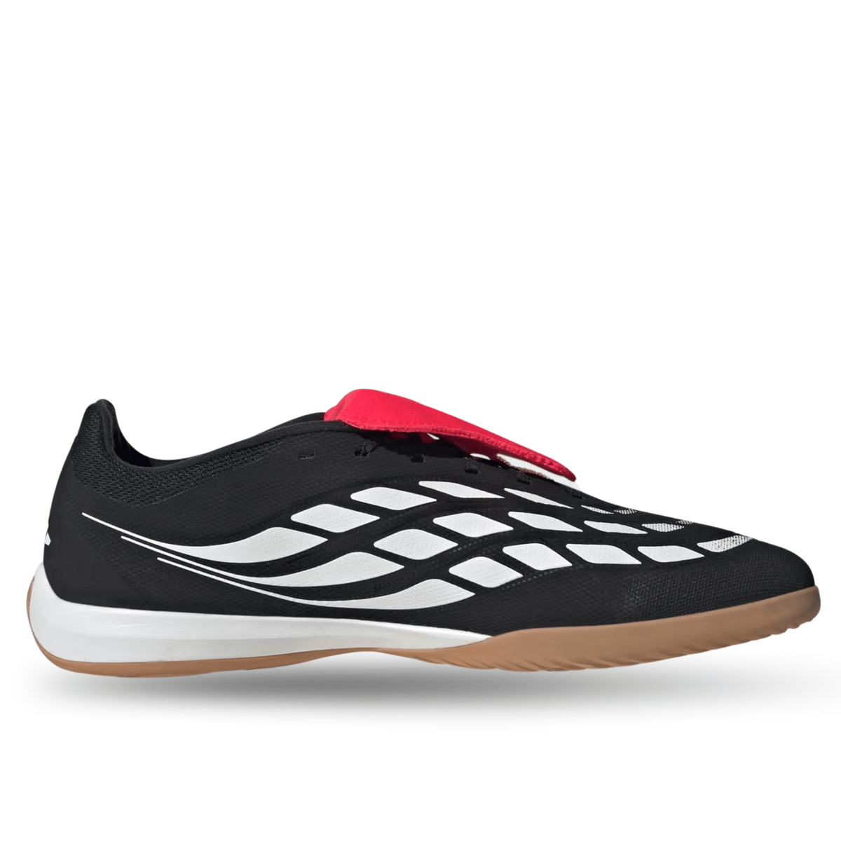 adidas Predator League FT Indoor Soccer Shoes (Black/White/Lucid Red) | SoccerWearhouse