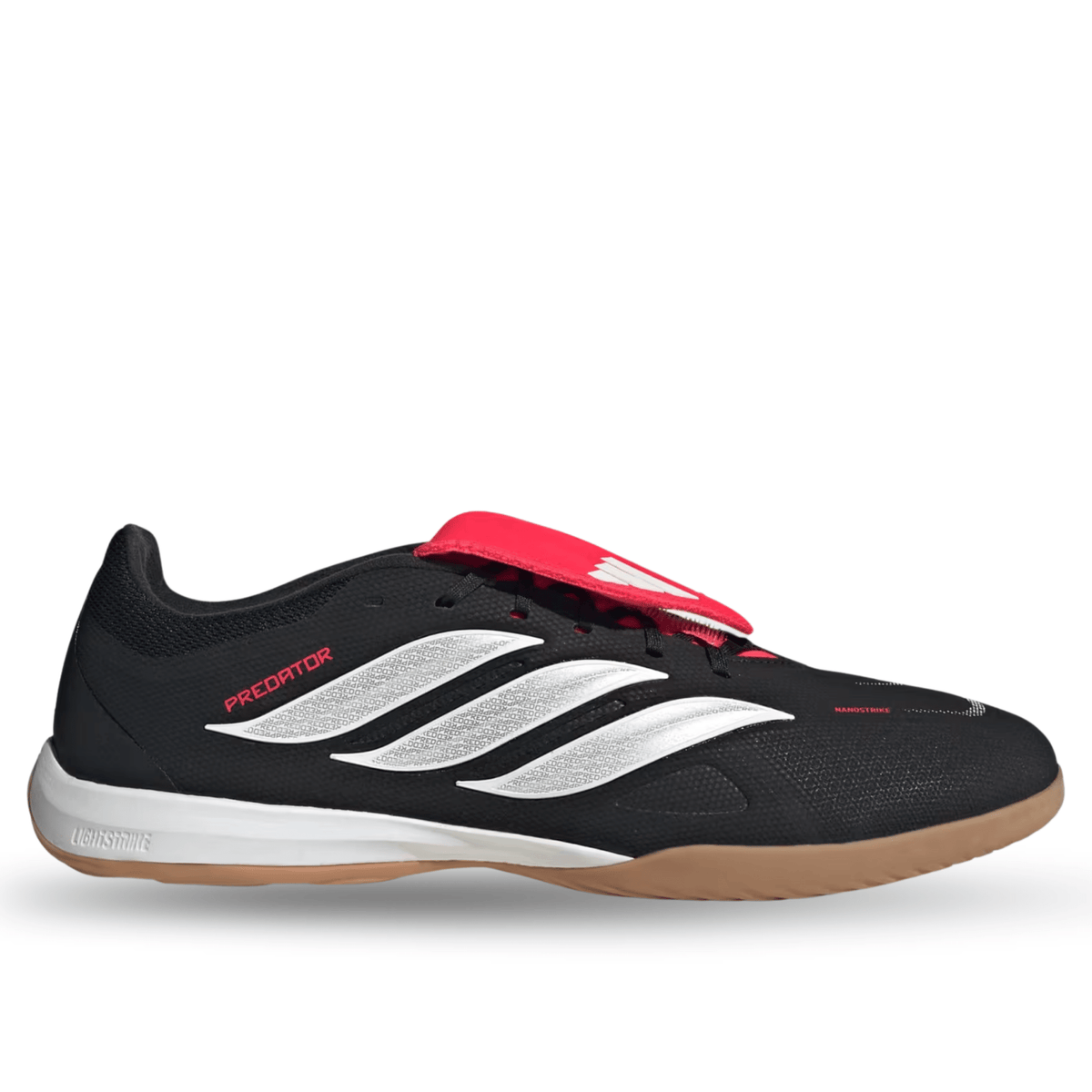 adidas Predator League FT Indoor Soccer Shoes (Black/White/Lucid Red) | SoccerWearhouse