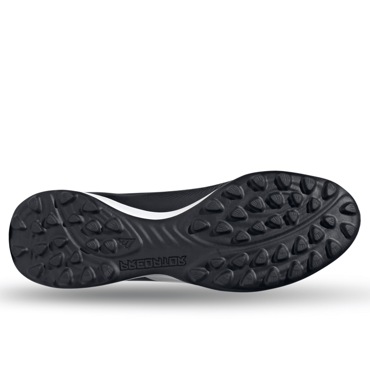 adidas Predator League Laceless TF Turf Soccer Shoes (Core Black/White/Solar Red) | SoccerWearhouse