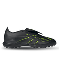 adidas Predator League Turf Firm Ground Soccer Cleats (Black/Iron Metallic/Lucid Lemon)