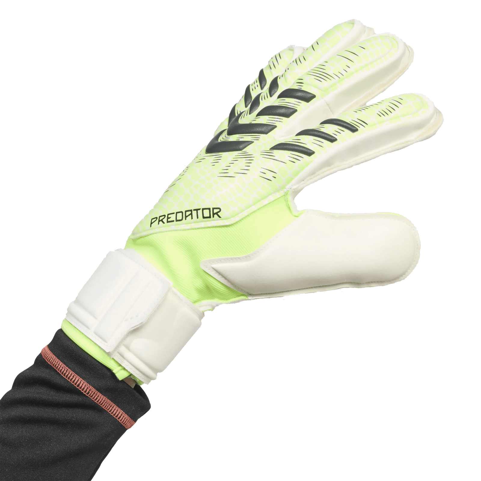 adidas Predator Match Finger Save Goalkeeper Glove (Lucid Lemon/White) | SoccerWearhouse