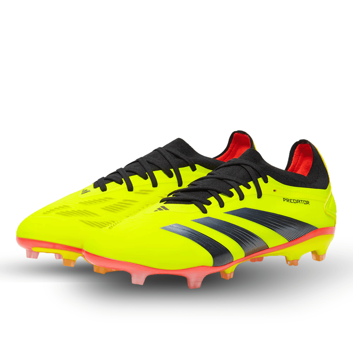 adidas Predator Pro FG Soccer Cleats (Solar Yellow/Black/Solar Red) | SoccerWearhouse