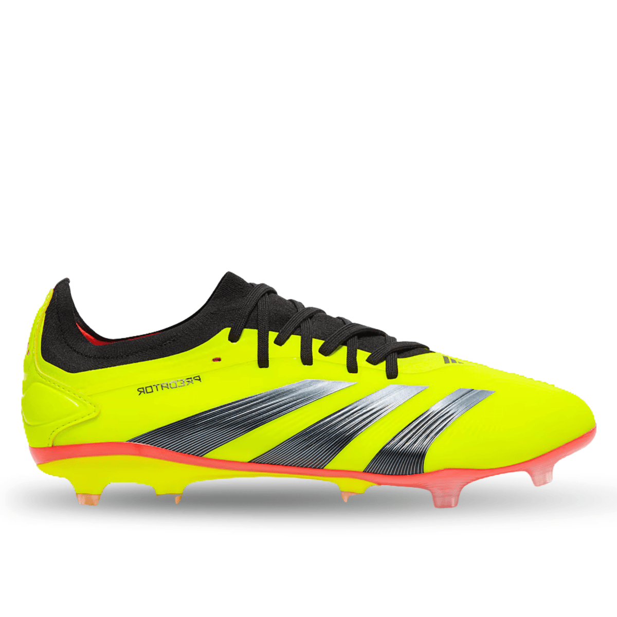 adidas Predator Pro FG Soccer Cleats (Solar Yellow/Black/Solar Red) | SoccerWearhouse