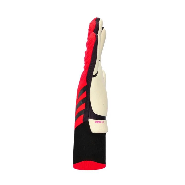 adidas Predator Pro Fingersave Goalkeeper Gloves (Turbo/Aura Black) | SoccerWearhouse