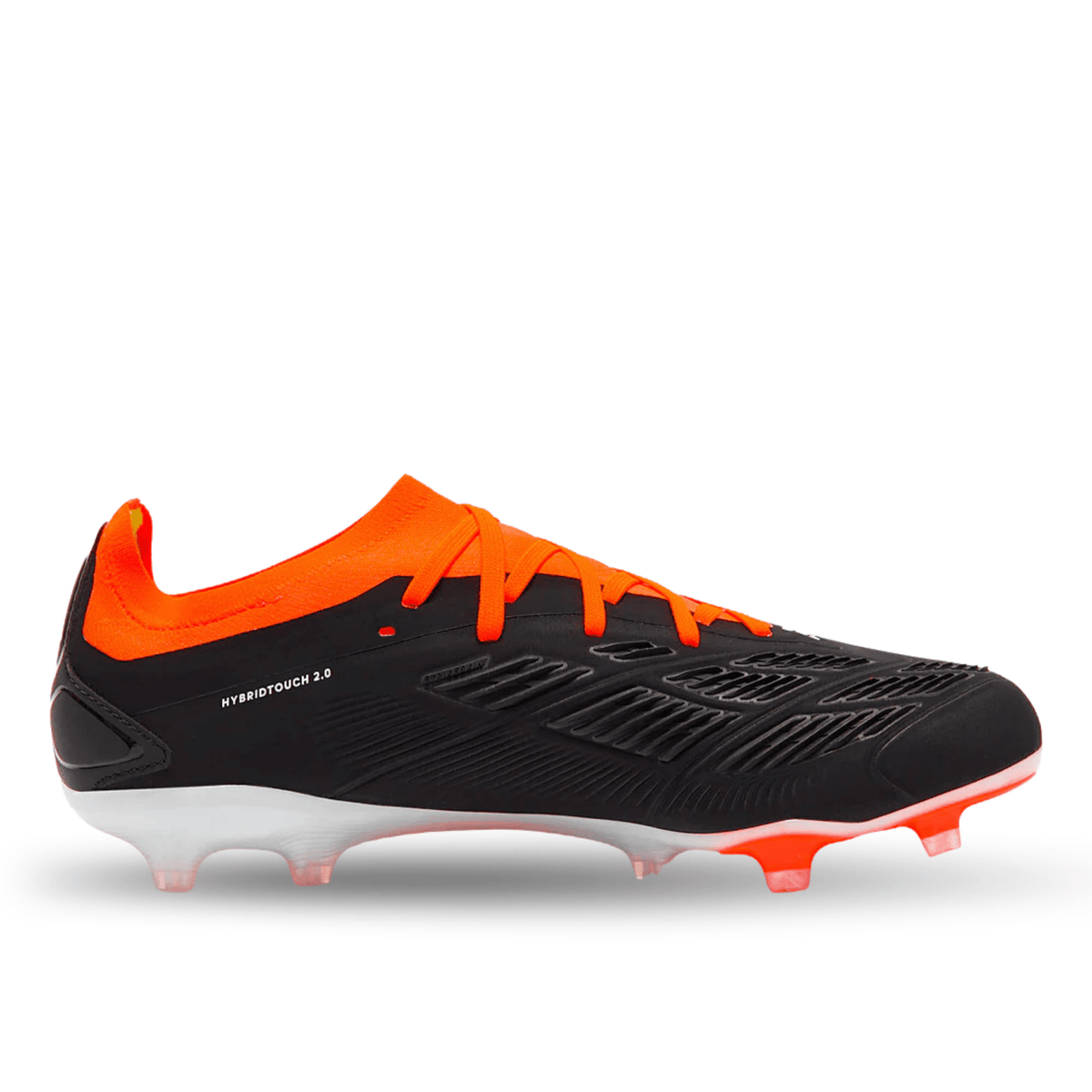 adidas Predator Pro Firm Ground Soccer Cleats (Core Black/White/Orange) | SoccerWearhouse