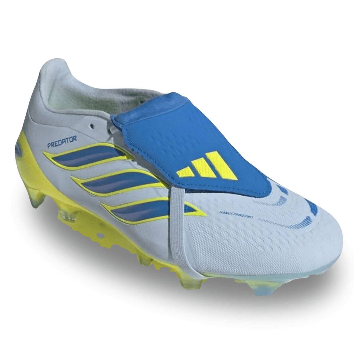 adidas Predator Pro FT FG Soccer Cleats (Blue/Solar Yellow) | SoccerWearhouse
