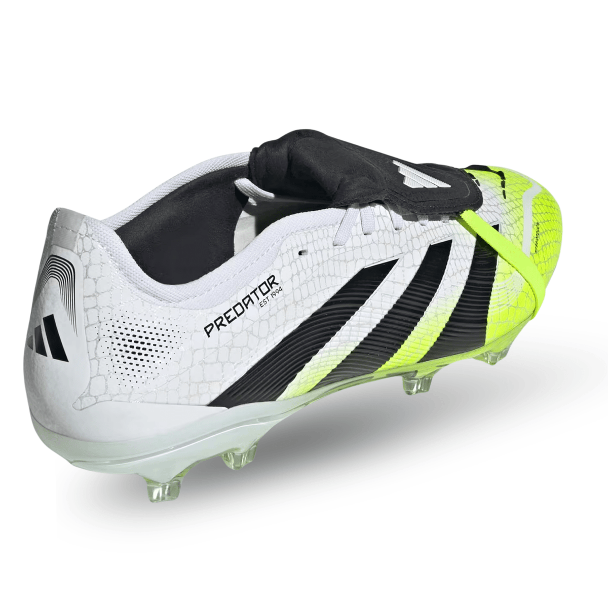 adidas Predator Pro FT FG Soccer Cleats (White/Lucid Lemon) | SoccerWearhouse