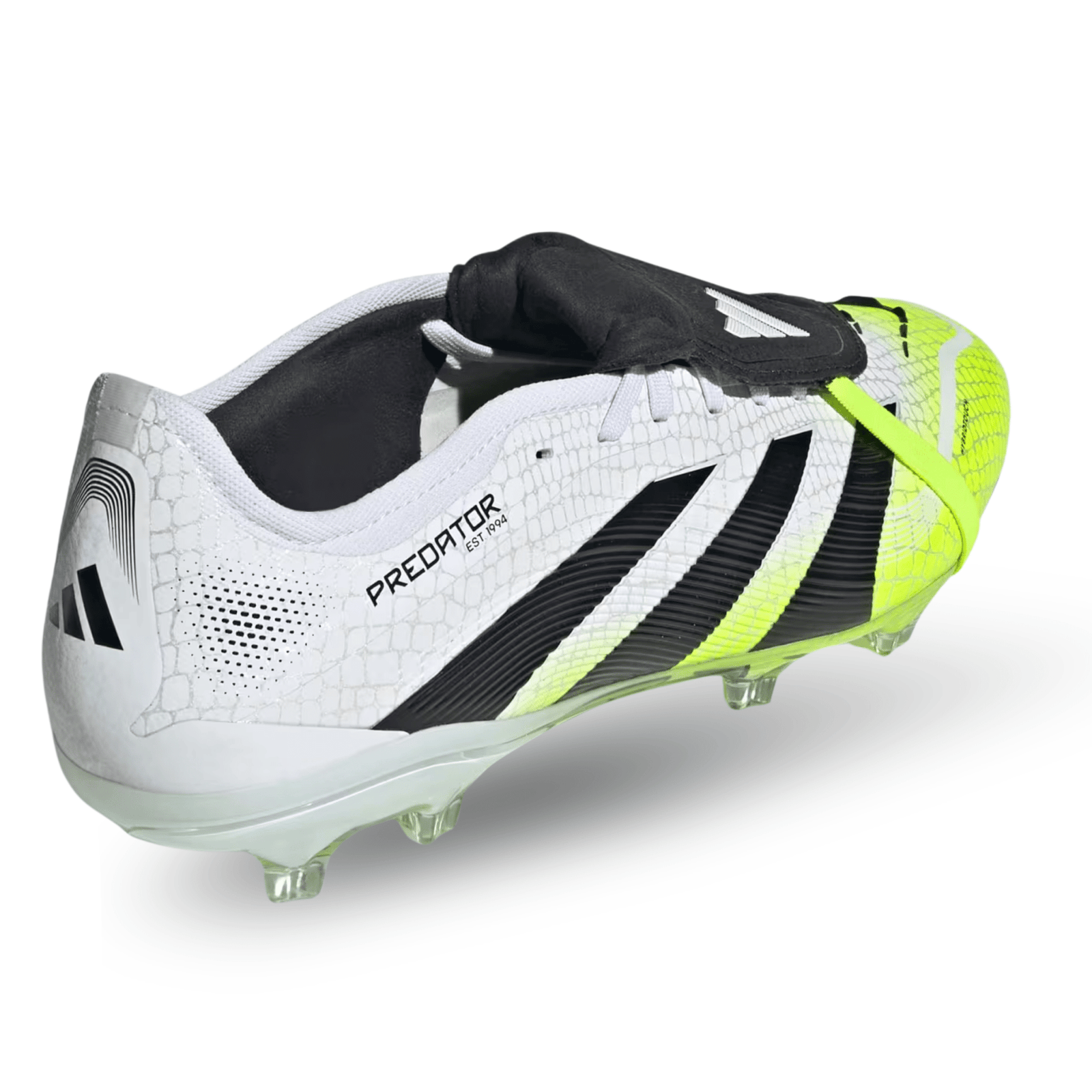 adidas Predator Pro FT FG Soccer Cleats (White/Lucid Lemon) | SoccerWearhouse