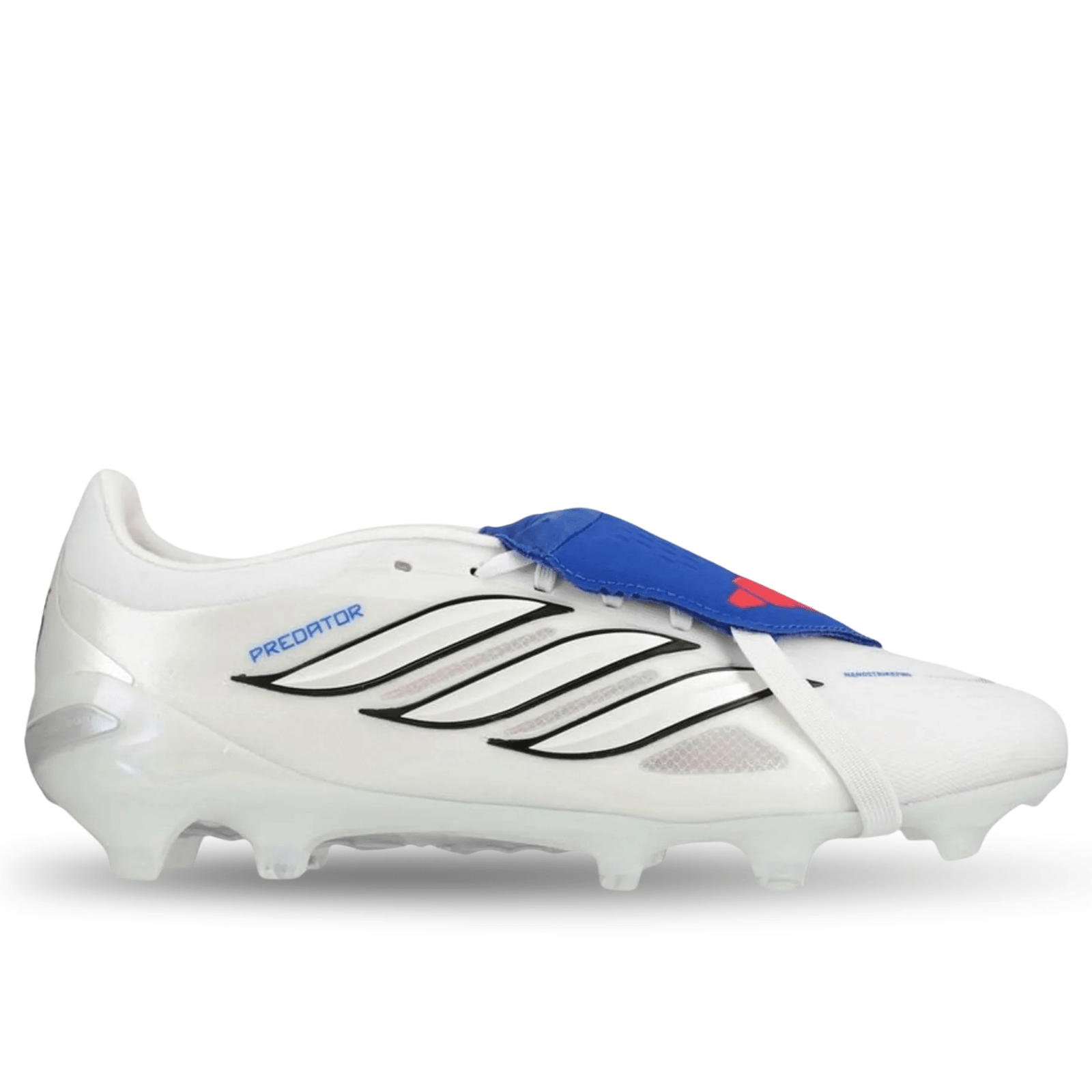 adidas Predator Pro FT FG Soccer Cleats – White/Zero Metallic/Royal Blue | SoccerWearhouse