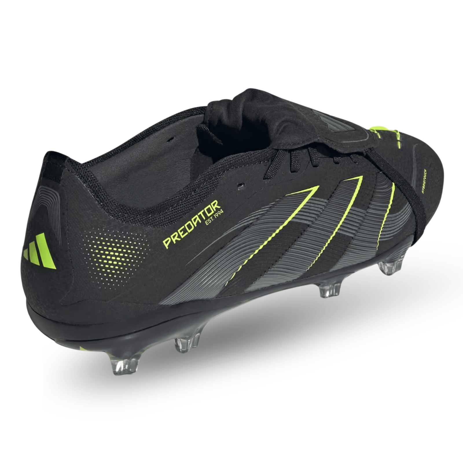 adidas Predator Pro FT Firm Ground Soccer Cleats (Black/Lucid Lemon) | SoccerWearhouse