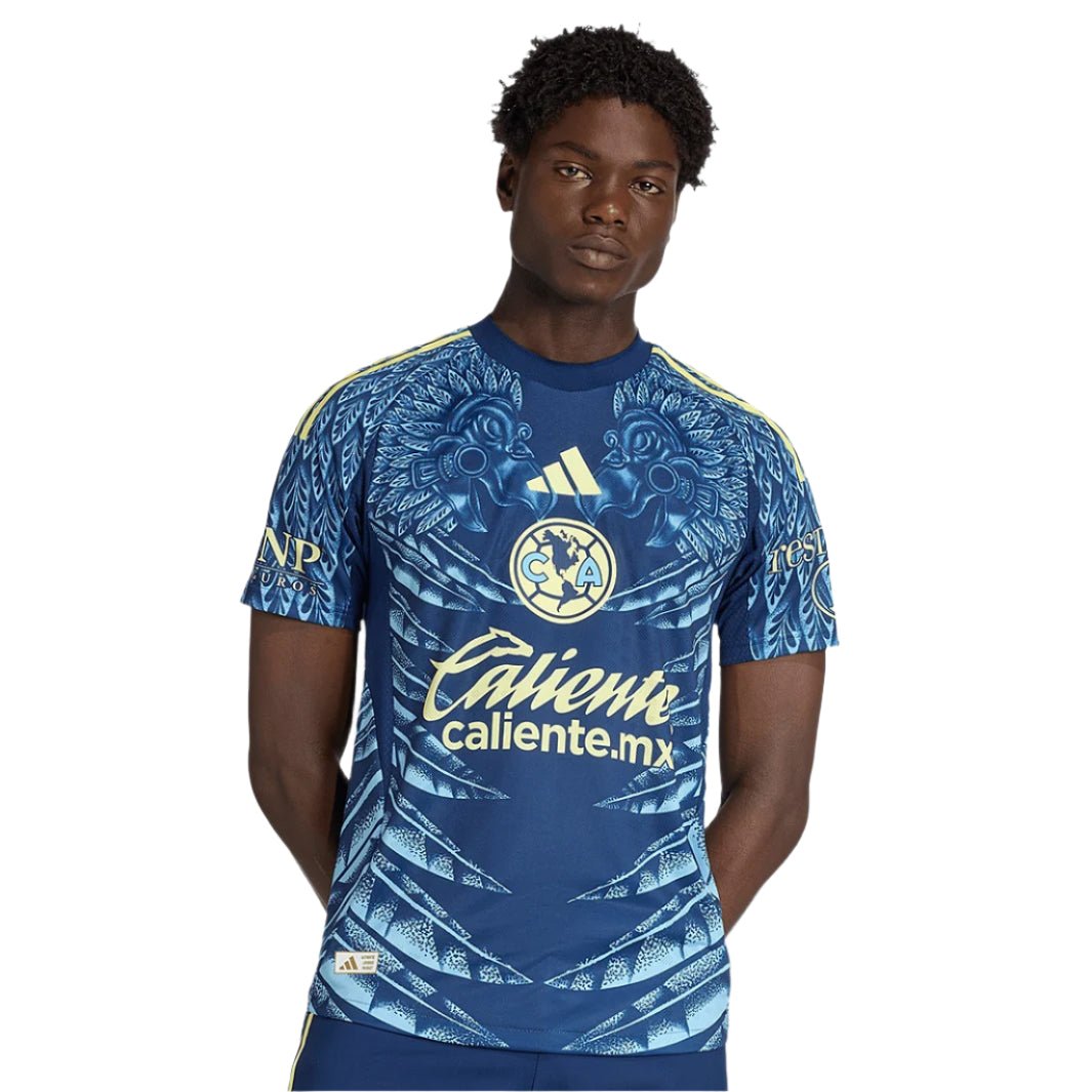 adidas R. Juarez Men's Club América 25/26 Authentic Away Jersey (Blue) | SoccerWearhouse