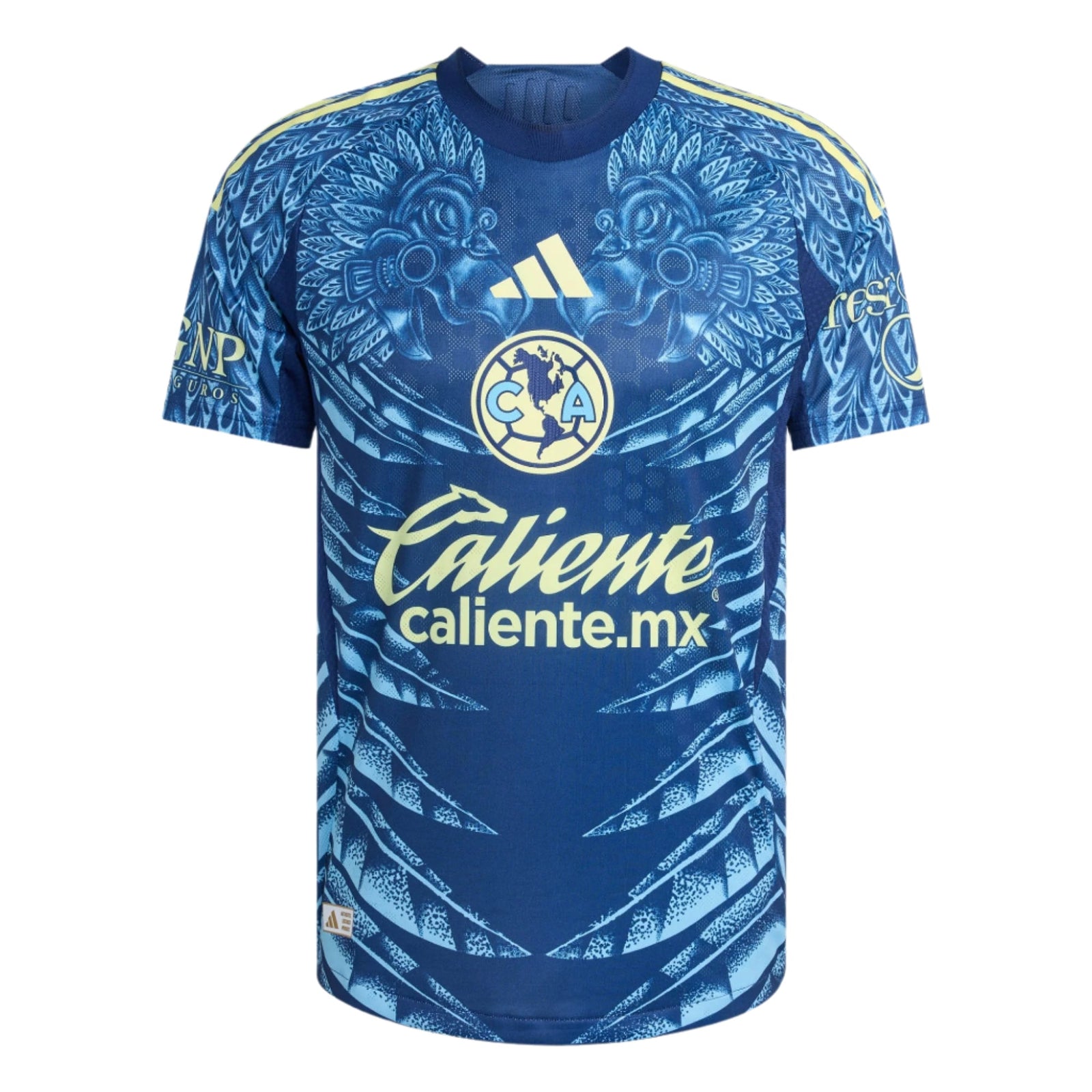 adidas A. Zendejas Men's Club América 25/26 Authentic Away Jersey (Blue) | SoccerWearhouse